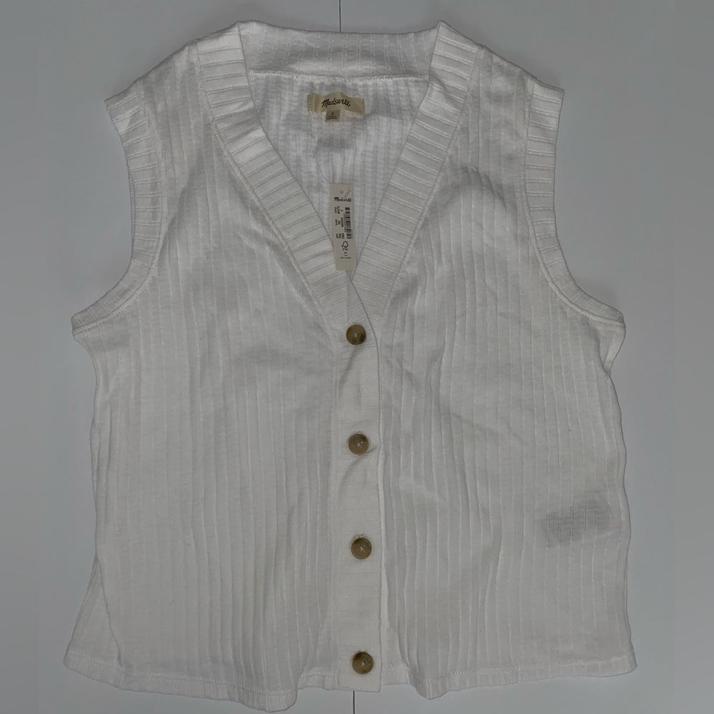 Women’s SMALL Madewell Pointelle Cardigan NWT
